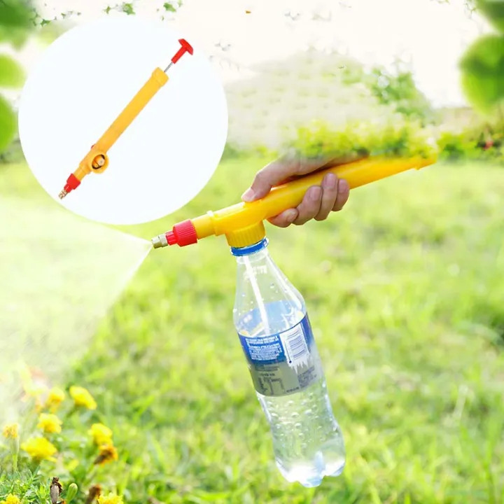 Pompa Sprinkle Adjustable Manual High Pressure Air Pump Drink Bottle Spray Sprayer ...
