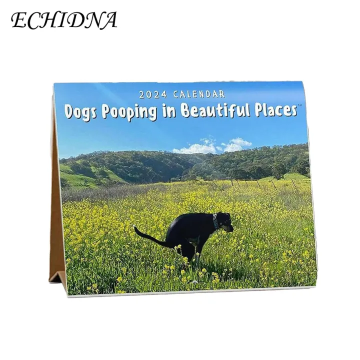 Puppy%20Pooping%20Calendar%202024%20Exquisite%20Pattern%20Wall%20Calendar%20Thick%20Sturdy%20Paper%20Fade-resistant%20Full%20Page%20Months%20Perfect%20for%20Dog%20Lovers%20in%20Southeast%20Asia%20Dog%20Poop%20Calendar%20-%20Image%203