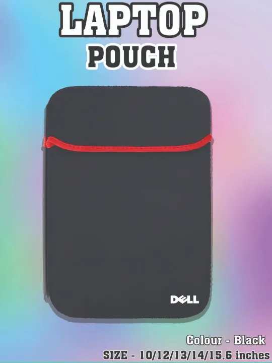 Dell%20logo%20Printed%20Black%20colour%20Reversible%20laptop%20Pouch/Sleeve%20for%2010/13/14/15.6%20Inch%20laptops%20-%20Image%202