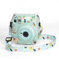 Fujifilm Instax Mini 12 Transparent Camera Case Protective Carry Bag Cover with Shoulder Strap Storage Bag. 