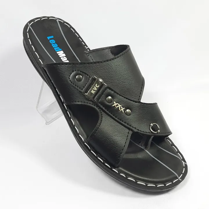 Gent's Slipper - Fashion Sandals -Men's Footwear Gent's slides - Black