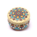 Retro Floral Tin Can Tea Storage Box Candy Gift Case　GENGLI. 