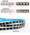 WS2812B WS2812 Digital Flexible Individually Addressable Pixel Led Strip RGB LED Strip 30/60/74/96/144Pixel/Leds/M Tape Light 5V. 