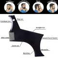 Men Beard Comb Hairdressing Beard Care Transparent Appearance Moustache Moulding Comb Shaping Styling Template ruler combs. 