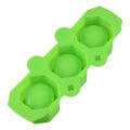 3 Holes Polygonal DIY Gypsum Concrete Plaster Silicone Succulent Pot Vase Mold. 