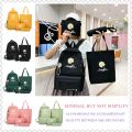 4 Pcs Women Girls Backpack Fashion Book Bags with Cute Plush Pendant, Back To School Supplies. 