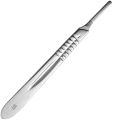 Stainless Steel Standard Size Brushed Finish Bp Handle No 4 For Surgical Blades. 