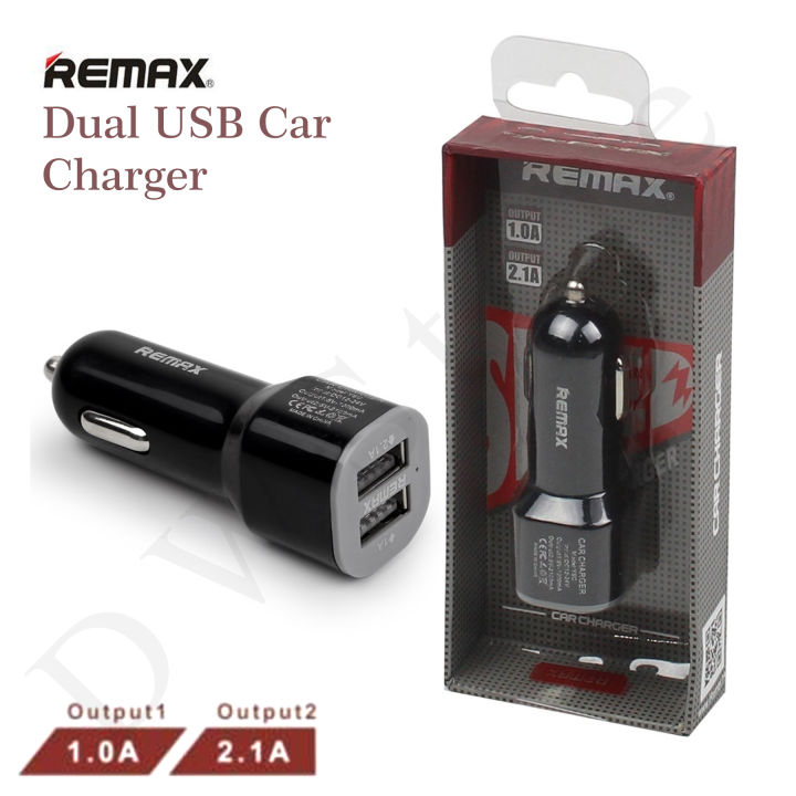 Remax%20Car/%20Vehicle%20Charger%20For%20Mobile%20Phone%20Tablets%20with%202%20USB%20ports%20Portable%20Mini%202.1A%20Fast%20Charger%20Adapter%20-%20Image%204