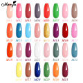 Monja 8Ml Plastic Bottle Pure Color Uv Led Nail Gel Polish Varnish Soak-Off Nail Art Gel Diy Painting Manicure Tool. 