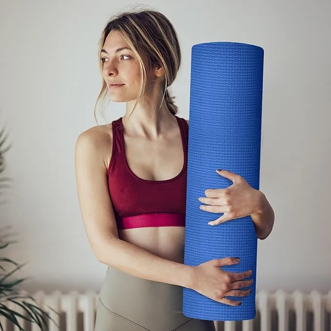 Outtobe Extra Thick Non Slip Exercise Mat for Yoga Pilates and Floor Workouts Comfortable and Durable for All Fitness Levels