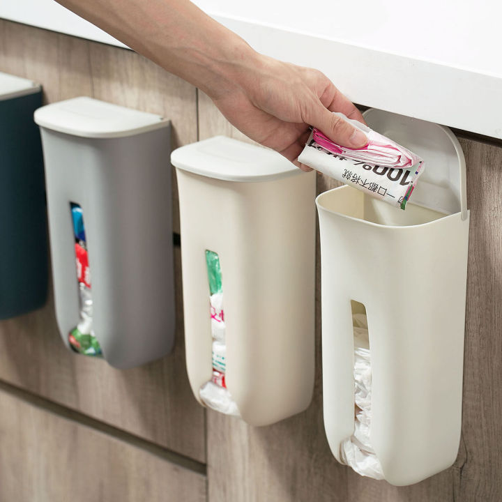 1pcs%20Wall%20Mount%20Garbage%20Bag%20Storage%20Box%20Kitchen%20Hanging%20Plastic%20Case%20Storing%20Rack%20Holder%20With%20Cover%20For%20Bathroom%20Home%20Accessories%20-%20Image%204