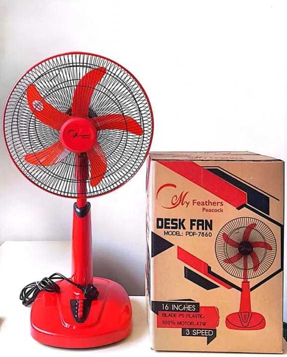 My feathers Peacock Desk Fan