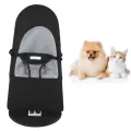 Pet Rocker Bed Chair Alloy Steel Frame Height Adjustable Dog Rocking Chair Foldable for Small Dogs. 