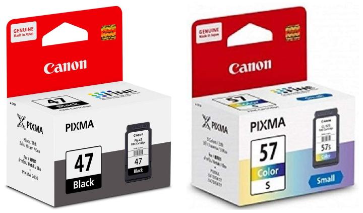 Canon Pixma PG 47 Black and CL 57 S Color Cartridge Combo