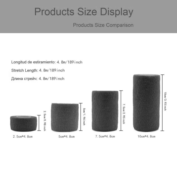 4.8m%20Colorful%20Sport%20Self%20Adhesive%20Elastic%20Bandage%20Wrap%20Tape%20Elastoplast%20For%20Knee%20Support%20Pads%20Finger%20Ankle%20Palm%20Shoulder%20-%20Image%204