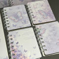Portable Bow Notebook Unique 4pcs A7 Butterfly Butterfly Notepad Mini Coil Planner for Birthday Kids Party Celebration Girl. 
