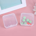 6Pcs/Set Mini Square Boxes Transparent Plastic Jewelry Storage Case Finishing Container Packaging Storage Box For Earrings Rings. 