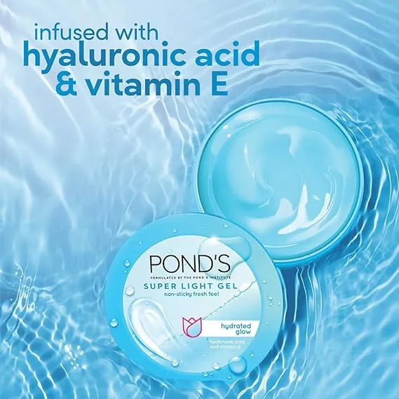 Pond%E2%80%99s%20Super%20Light%20Gel%20Oil%20Free%20Moisturiser%20With%20Hyaluronic%20Acid%20+%20Vitamin%20E%20(200ml)%20-%20Image%205