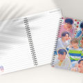 BTS Spiral Notebook A5 – Polaroid BTS Design | 100 Pages | Cute K-pop Diary Notebook. 