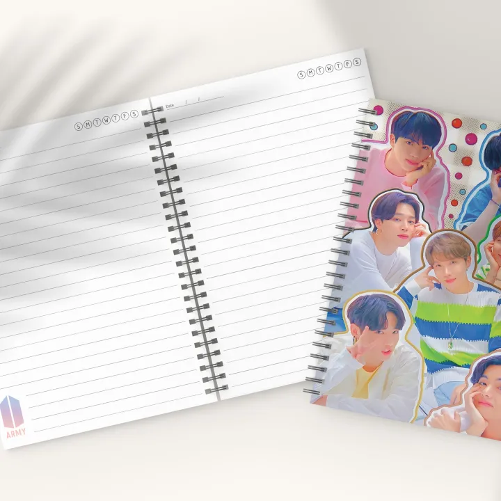 BTS%20Spiral%20Notebook%20A5%20%E2%80%93%20Polaroid%20BTS%20Design%20%7C%20100%20Pages%20%7C%20Cute%20K-pop%20Diary%20Notebook%20-%20Image%204