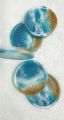 Seascape Resin Coaster set. 