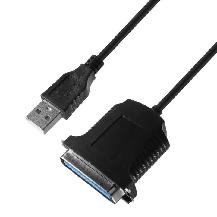 USB → printer parallel port 36pin male conversion cable Black | Daraz.lk
