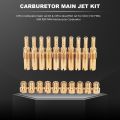 10Pcs Carburetor Main Jet Kit & 10Pcs Slow/Pilot Jet for PWK Keihin OKO CVK PWM NSR KSR PWM Motorcycle Carburetor. 