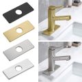 Stainless Steel Sink Base Decorative Panel Faucet Plate Hole Cover Faucet Deck Plate Tap Cover Deck Plate Bathroom Faucet Escutcheon Plate. 