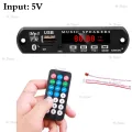 5V USB Bluetooth MP3 WMA FM AUX Decoder Board Audio Kit With Remote. 