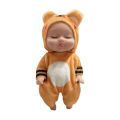 1PC 12cm Rebirth Dolls Toys Mini Cute Sleeping Baby Series Doll Cartoon Animal Toys for Girls Birthday Gift. 