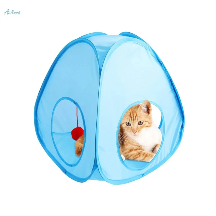 Cat Tents Indoor Cats Passage Cat House Toy for Chewing Small Animals Kitty