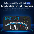 Car HUD 5.5 inch Head-up Display Windshield Projecter Digital Vehicle Speedometer Dual System Display Screen Overspeed Alarm Fatigue Driving Alarm for All Vehicles. 
