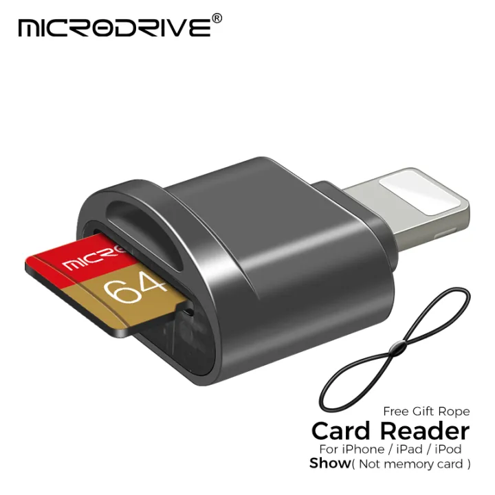 Usb%20flash%20drive%20adapter%20for%20iPhone%20/%20for%20iPad%20Micro%20mini%20SD%20memory%20card%20reader%20with%20Lightning%20insert%20-%20Image%206