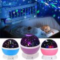 Sky 360 Rotating Star Lamp Advanced 3D LED Star Master Smdl Dream / Projection Night Light Decoration Party / Children Kids BABY & Adults Sleep Romantic Led Projection with Colors and USB Cable Lamp. 