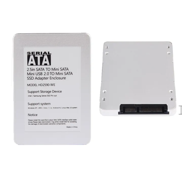 %E3%80%90Silver%20%E3%80%91%202.5%20Inch%20SATA%20To%20Mini%20SATA%20Mini%202.0%20To%20SATA%20SSD%20Enclosure%20For%20Laptop%20PC%20Hard%20Disk%20Case%20-%20Image%203