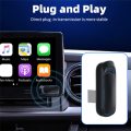 RGB Colorful Wireless Carplay Mini Box Plug and Play Connect Bluetooth with Wired for Carplay(USB) Easy to Use. 