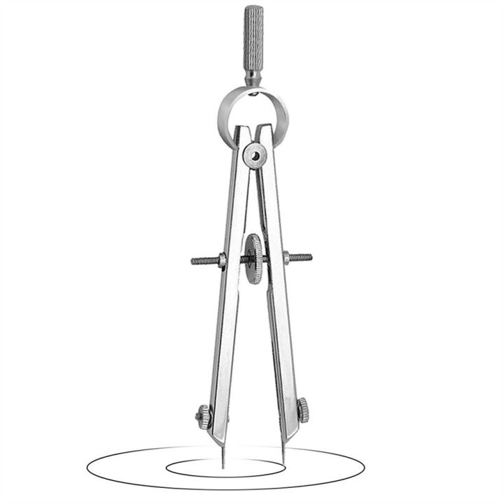 Compass Drawer School Supplies Engineering Drawing Tool Metal with Lock Bow Divider ...