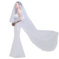 【Limited Quantity】 Lace Flower One Layer Bridal Veil Wedding Hair. 