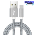 BBYP 【happy one】1/2/3Meter Android USB Charger 25cm Short Cabel Nylon New style Long Kabel for 9 Mix 4 Redmi Note 7 8 Pro Samsung 10 Plus. 