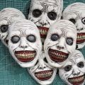 The Exorcist Smiling Face Demon Mask Cosplay Evil Creepy Ghost Skull Plastic Masks Halloween Carnival Purim Party Costume Props. 