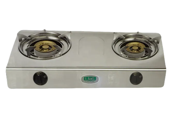 LMG Stainless Steel Double Burner Gas Cooker - TG-GCCB201SNC