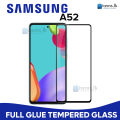 9H Full Glue Edge to Edge Full Screen Anti-Scratch Tempered Glass for Samsung Galaxy A52 Screen Protection. 