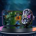 US X53 Dual-Core Semiconductor Radiator Portable Adjustable Back Clip Silent Phone Cooling Fan Black. 