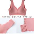 Big Breasts Show Small-Large Size Push up Women's Breast Holding Thin Bra Fat mm Underwear Wireless Bra Latex Thailand. 