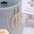 Carat Leaf Pendant Earrings Bohemian Hollow Leaf Dangle Earrings Vintage Minimalist Hypoallergenic Jewelry Gift Elegant Lightweight Earrings. 