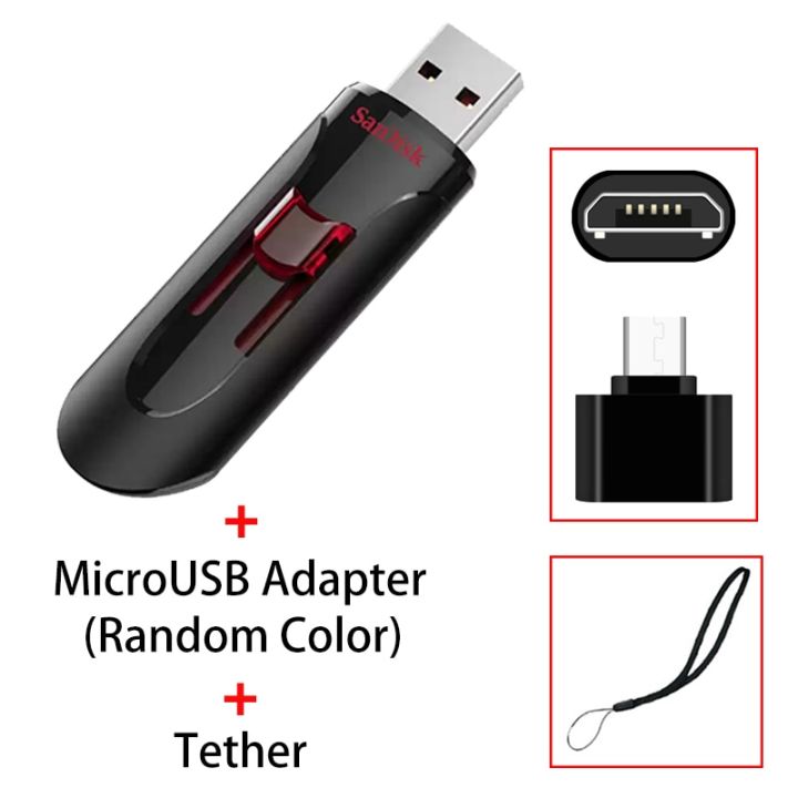 【32GB A】 Sandisk Pendrive 128gb 64gb 32gb USB Flash Drive 32 64 128 GB Pen Drive 3.0 USB Stick Disk on Key Memory for Phone