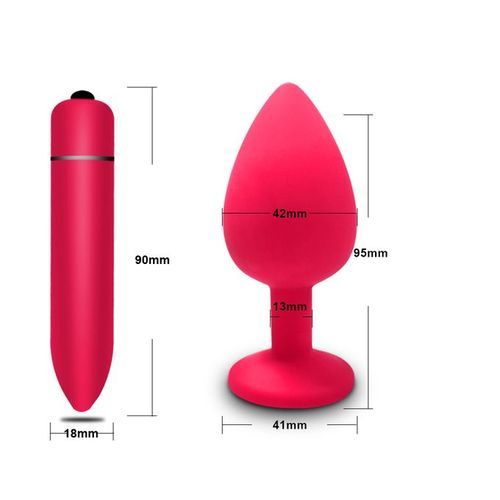 18+%20Silicone%20Anal%20Plug%20Jewellery%20And%20Bullet%20Vibrator%20Set%20Adult%20Sex%20Toys%20-%20Image%208