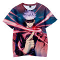 3D O-Neck Tshirt Men Women Anime Tshirt Summer Short Sleeve Harajuku Streetwear 2021 Jujutsu Kaisen Clothes Cool. 