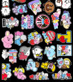 20/40pcs BTS Stickers BT21 Kpop Stickers for Laptop Scrapbook Journal Kids Girls Boys Stickers. 