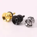 Replacement Guitar Strap Locks Parts Chrome Belt Lock Buttons Buckle Guitar Essories Silver Black Color. 